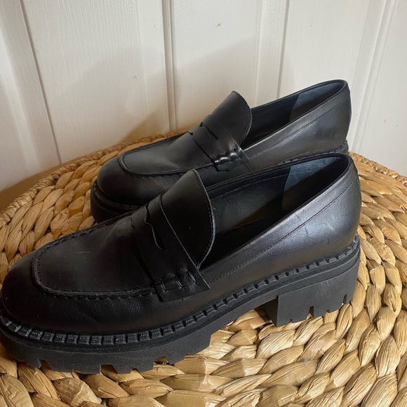 Free People Lyra Lug Sole Loafer in Black Size 41 - Picture 10 of 11